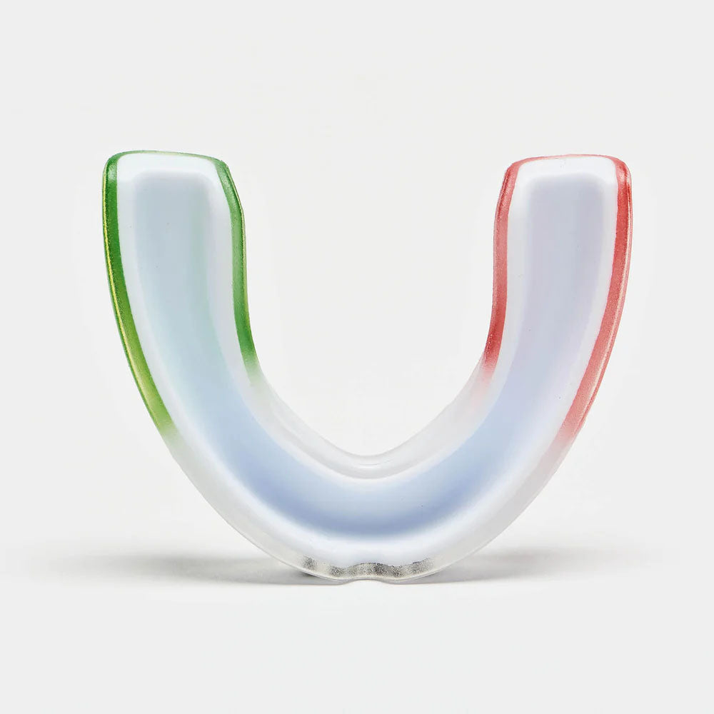 Leone Top Guard Mouth Guard White/Red/Green