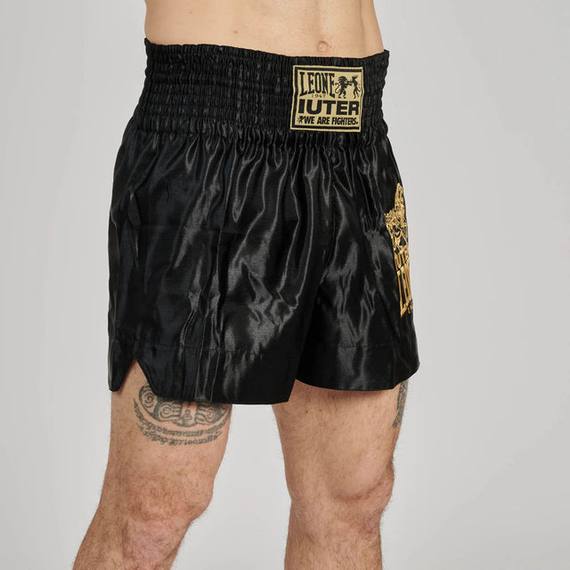 Leone X Iuter Combat Shorts Black