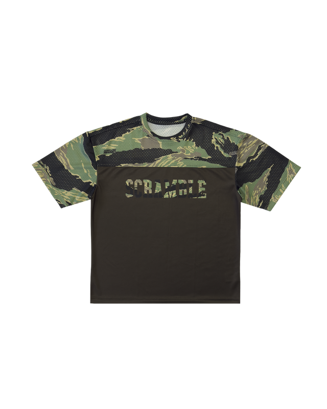 Scramble Mesh Hybrid Grappling Top Tiger Camo in Tiger camo, view 5 of 6