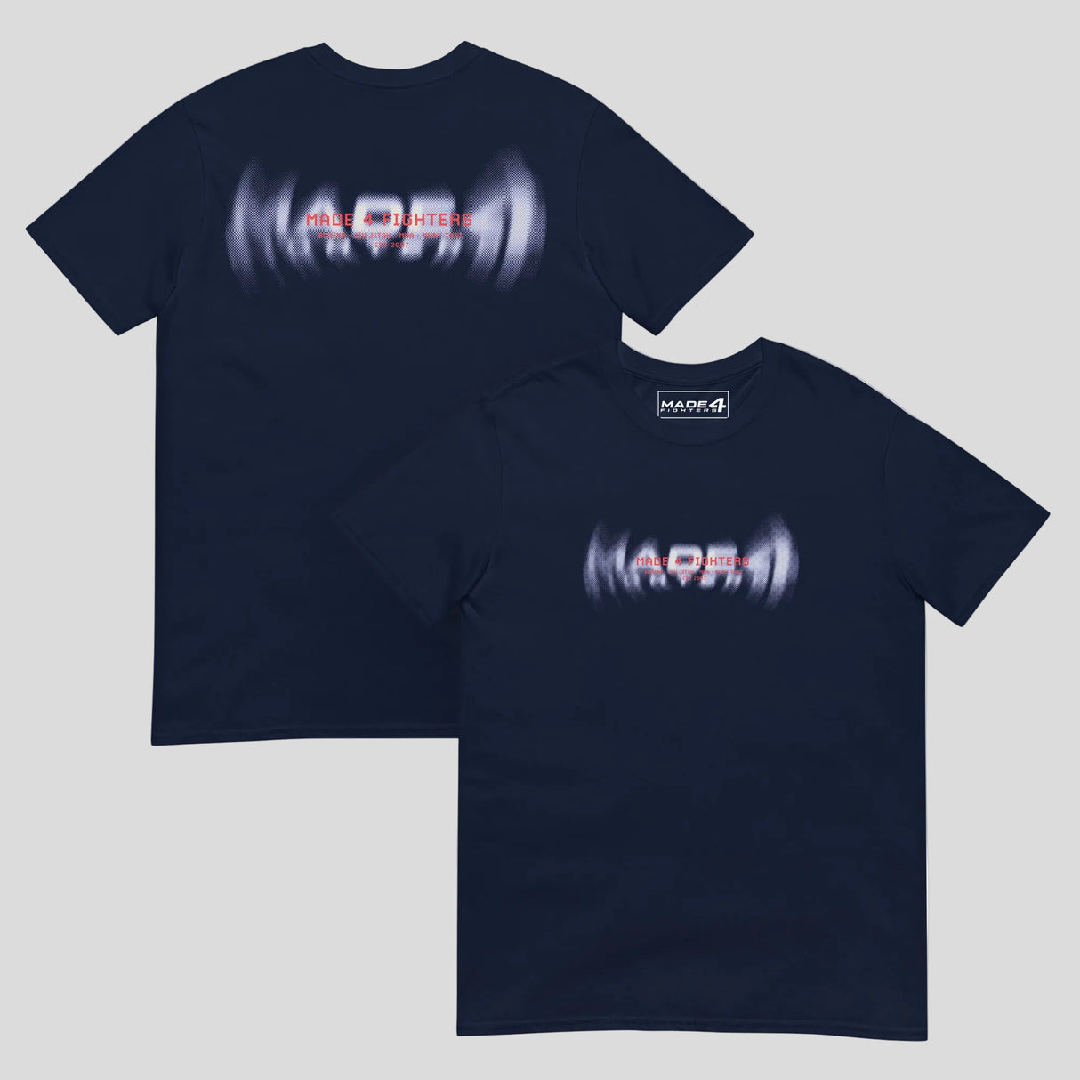Made4Fighters Cyber Shockwave T-Shirt Navy Dual