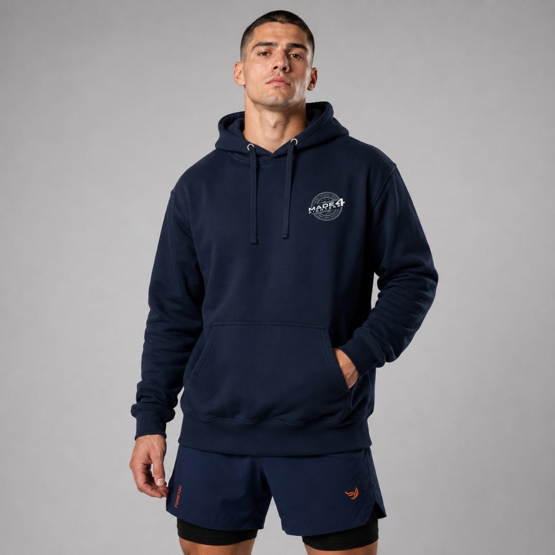 Made4fighters Έμβλημα Hoodie Navy/Gray/White
