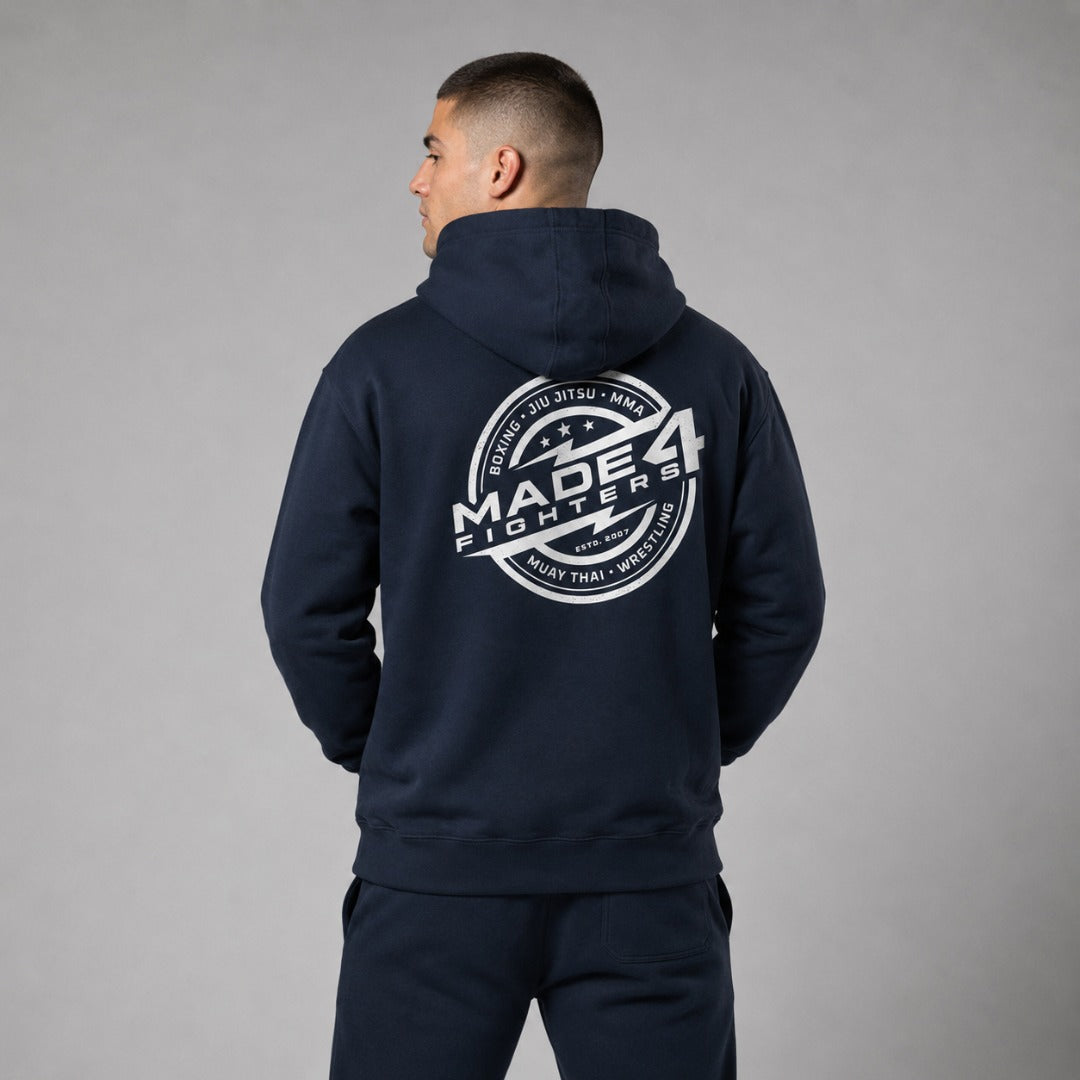 Made4fighters Emblem Hoodie Navy