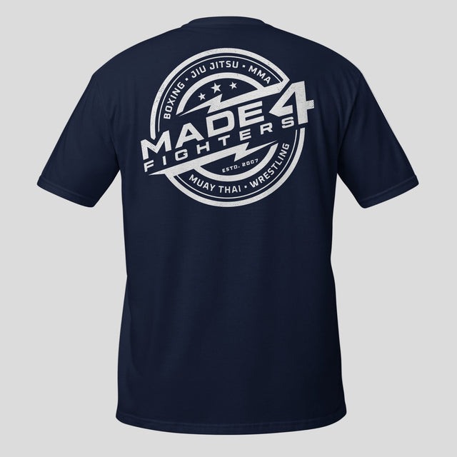 Made4Fighters Emblem T-Shirt Navy Back