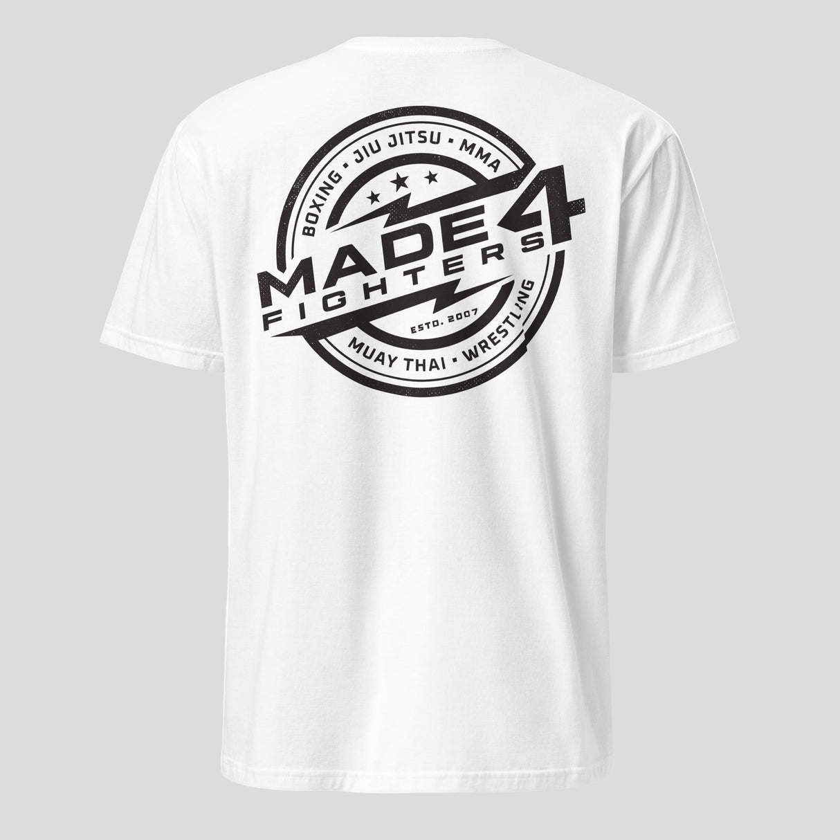 Made4Fighters Emblem T-Shirt White Back