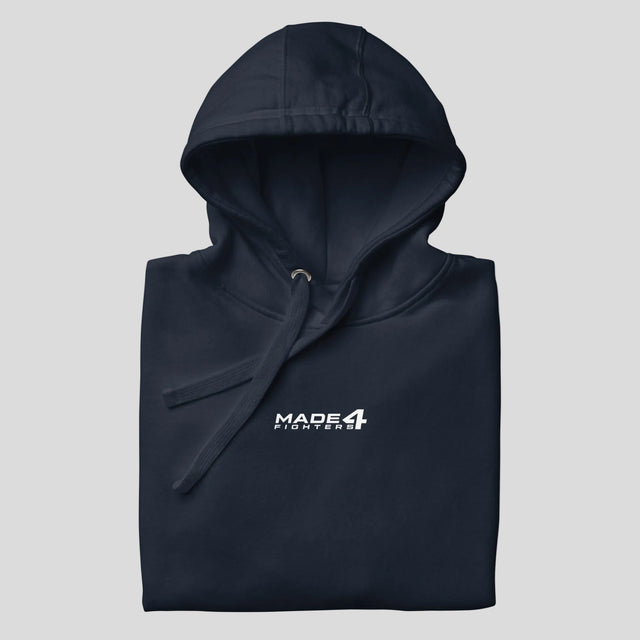Made4Fighters Logo Hoodie Navy Folded