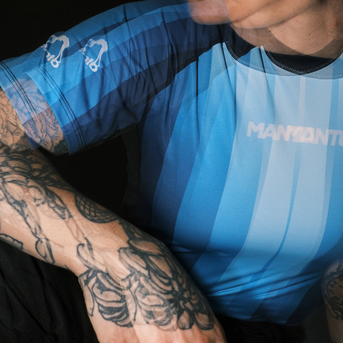 Manto Crystal Rash Guard Black