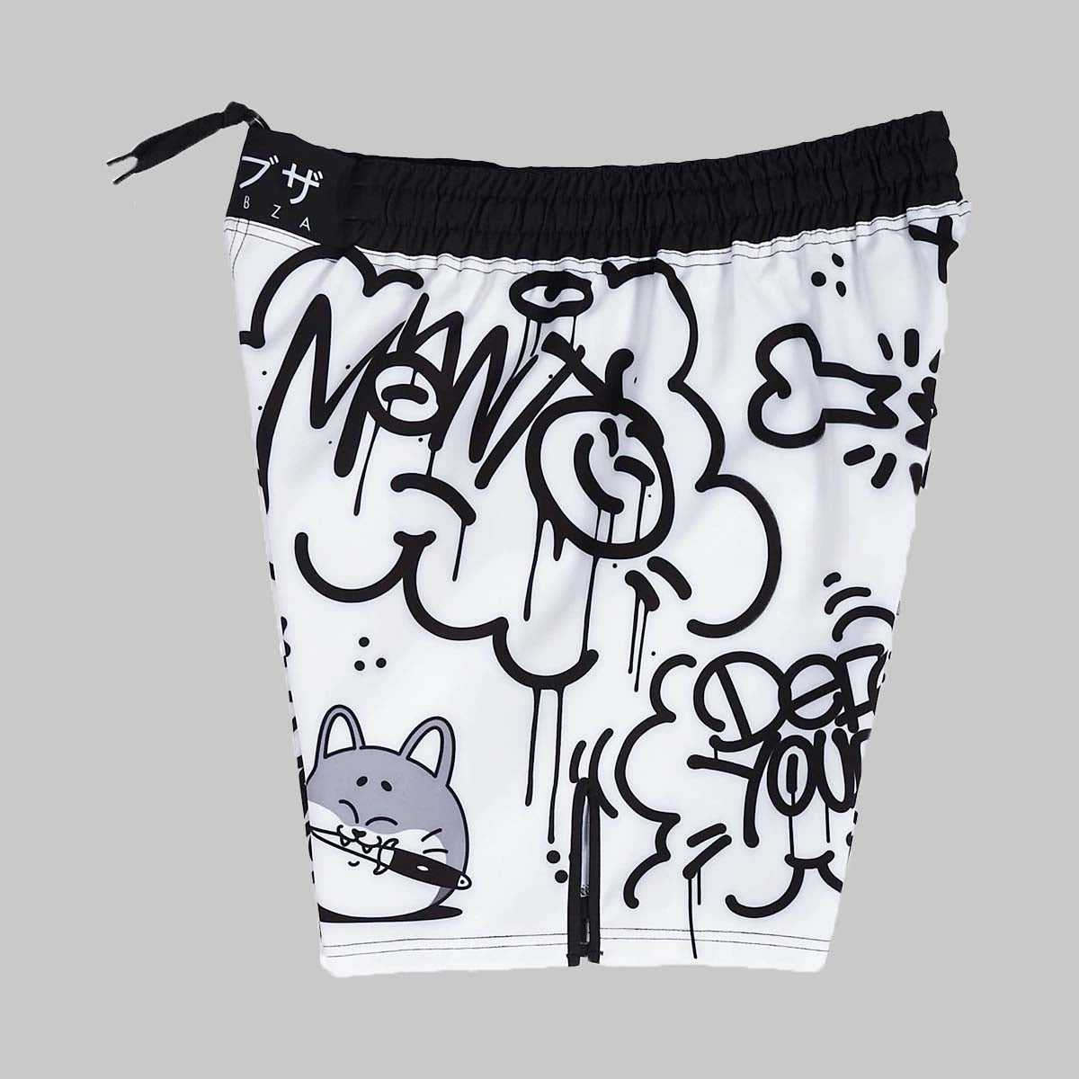 Manto Debza Fight Shorts White