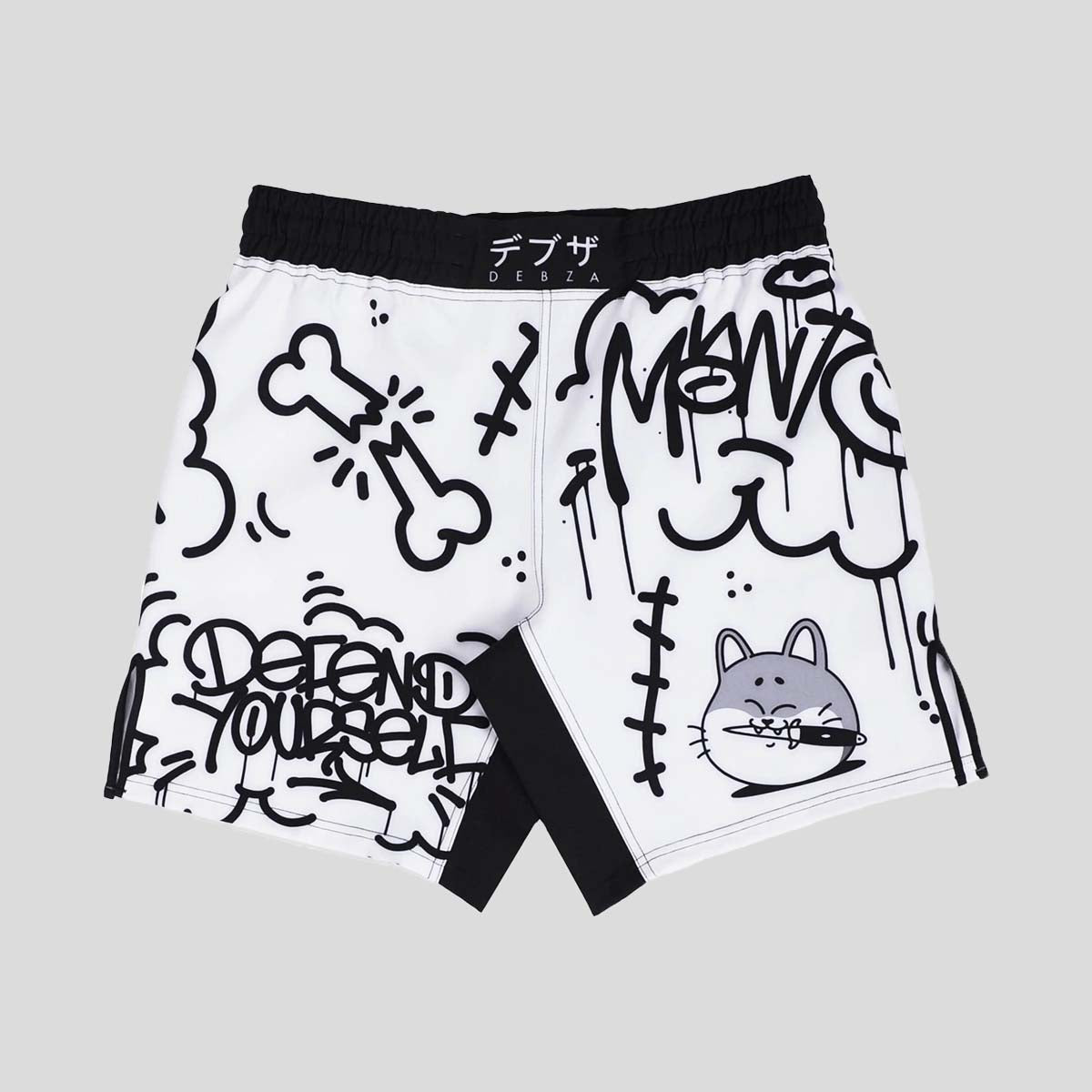 Manto Debza Fight Shorts White