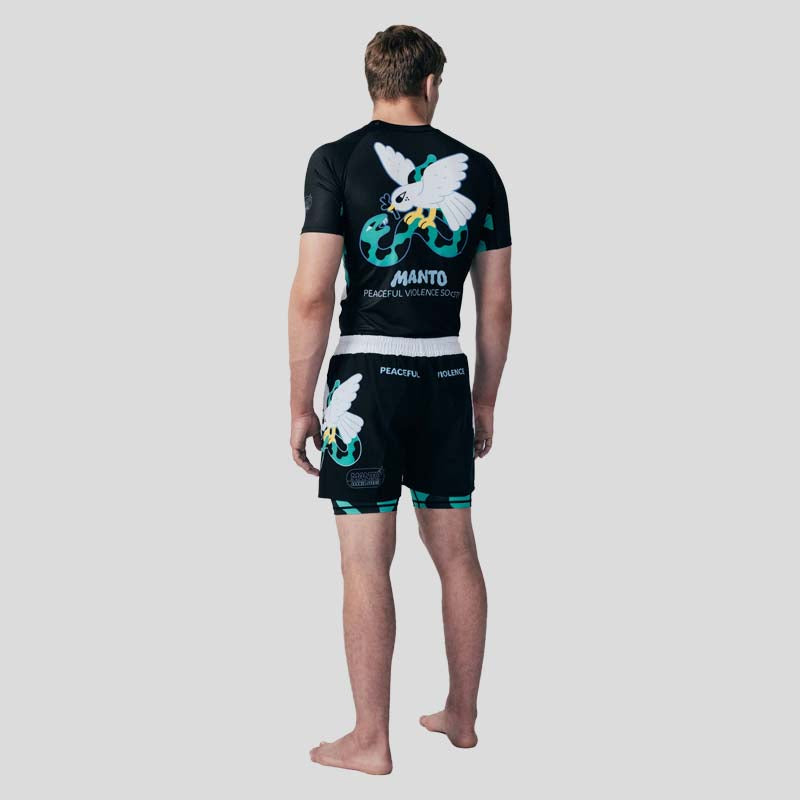 Manto Dove Fight Shorts Black
