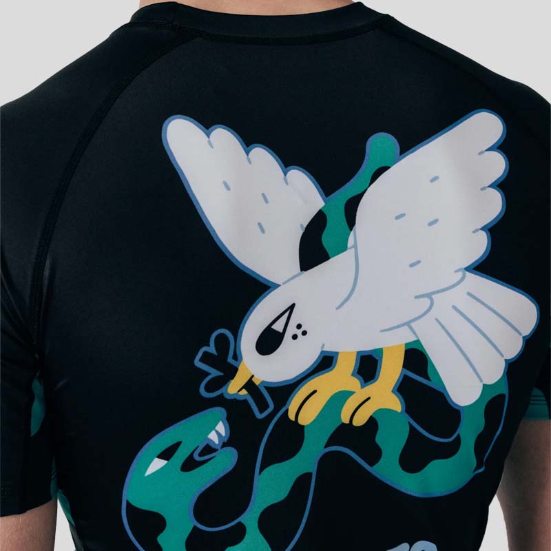 Manto Dove Rash Guard Black