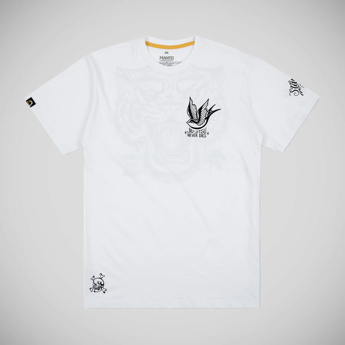 Manto JJ nikdy nezemřet tričko bílé
