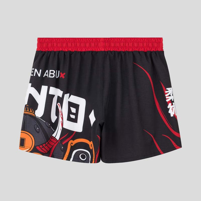 Manto Lucky Cat Fight Shorts Black