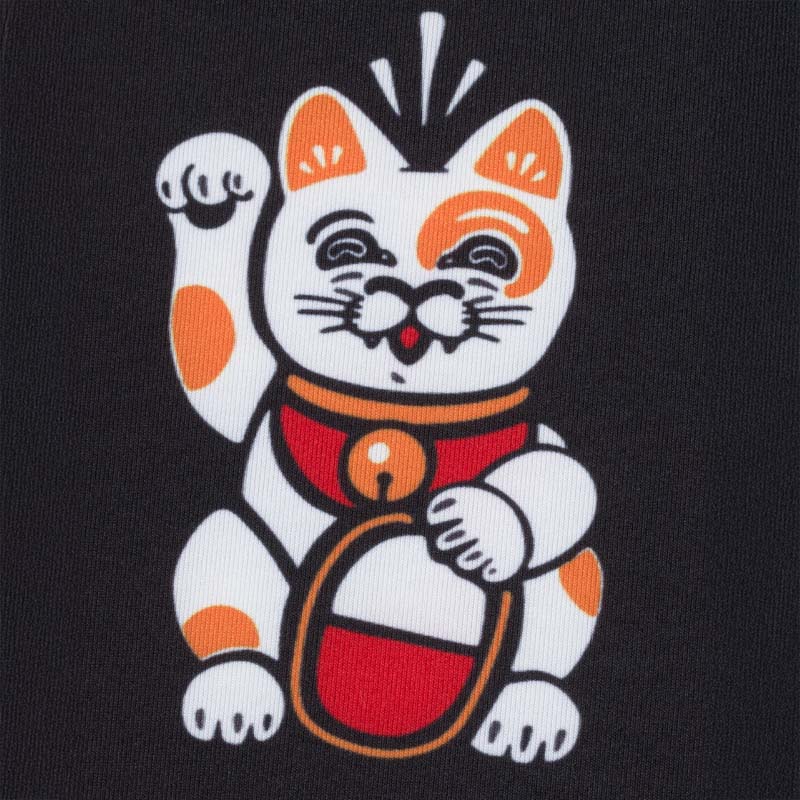 Manto Lucky Cat Rash Guard Black