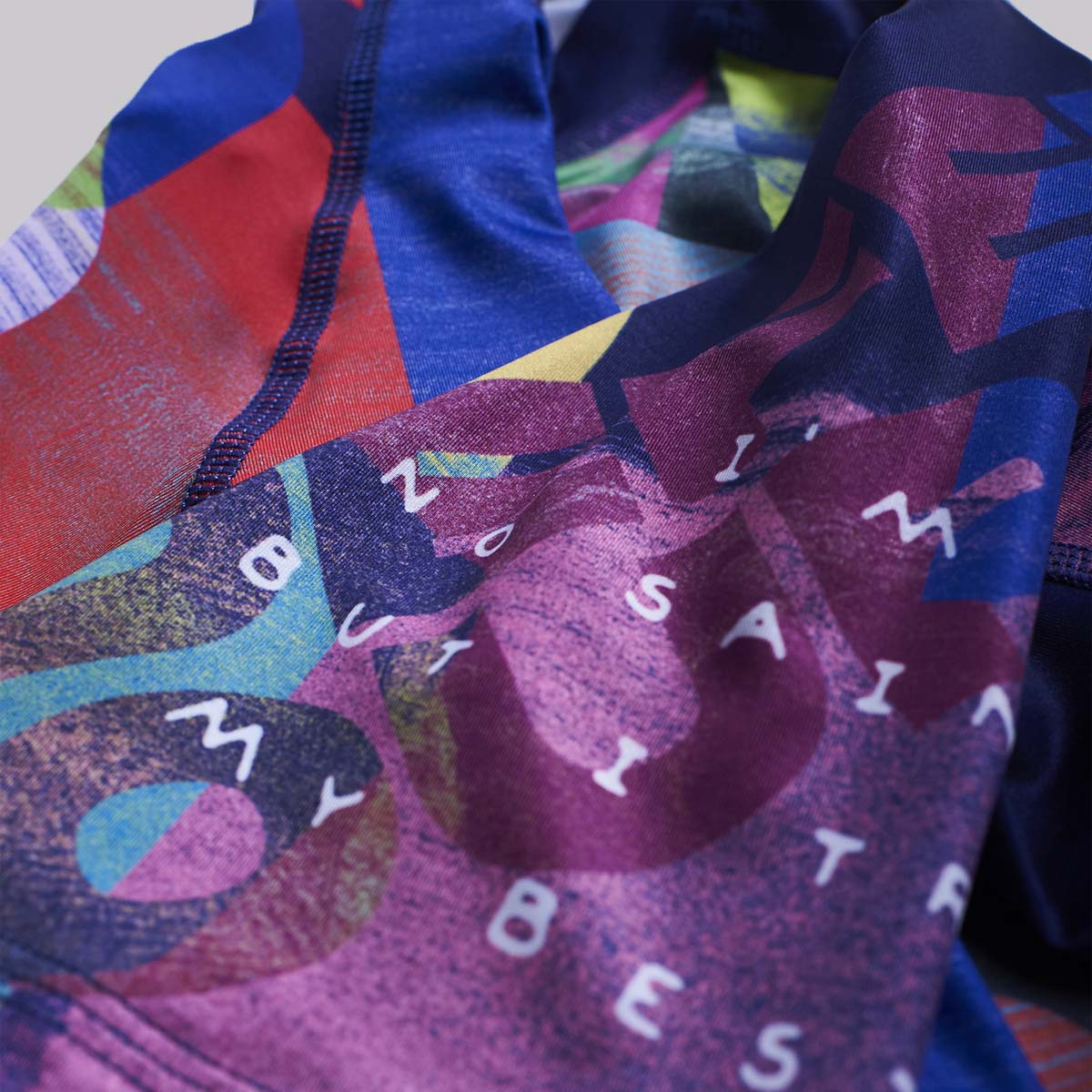 Manto Neon Abstract Rash Guard Multi Color