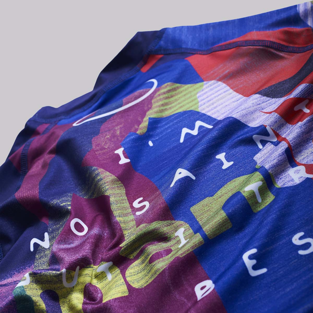 Manto Neon Abstract Rash Guard Multi Color