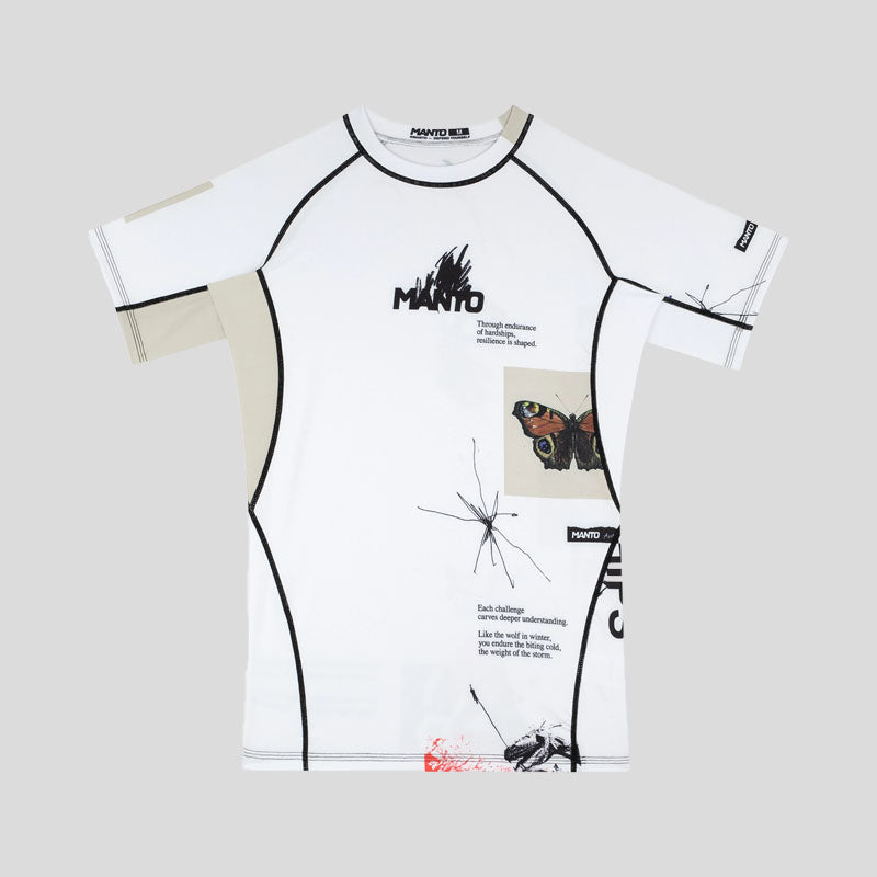 Manto Overcome Rash Guard White