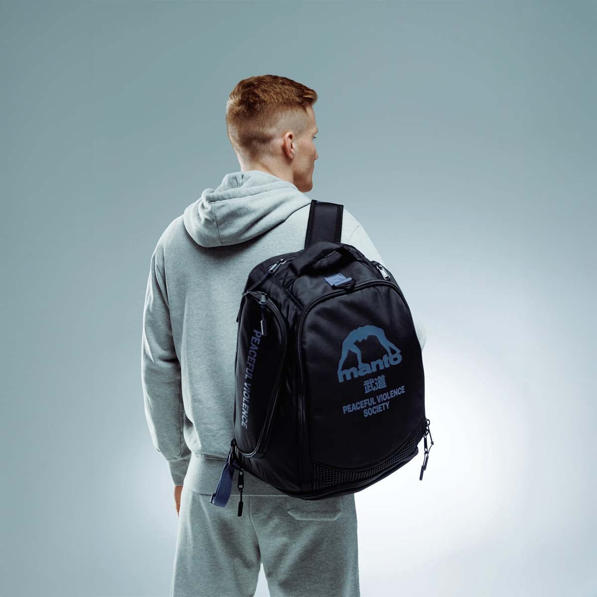 मंटो सोसाइटी मीडियम कन्वर्टिबल बैक पैक ब्लैक