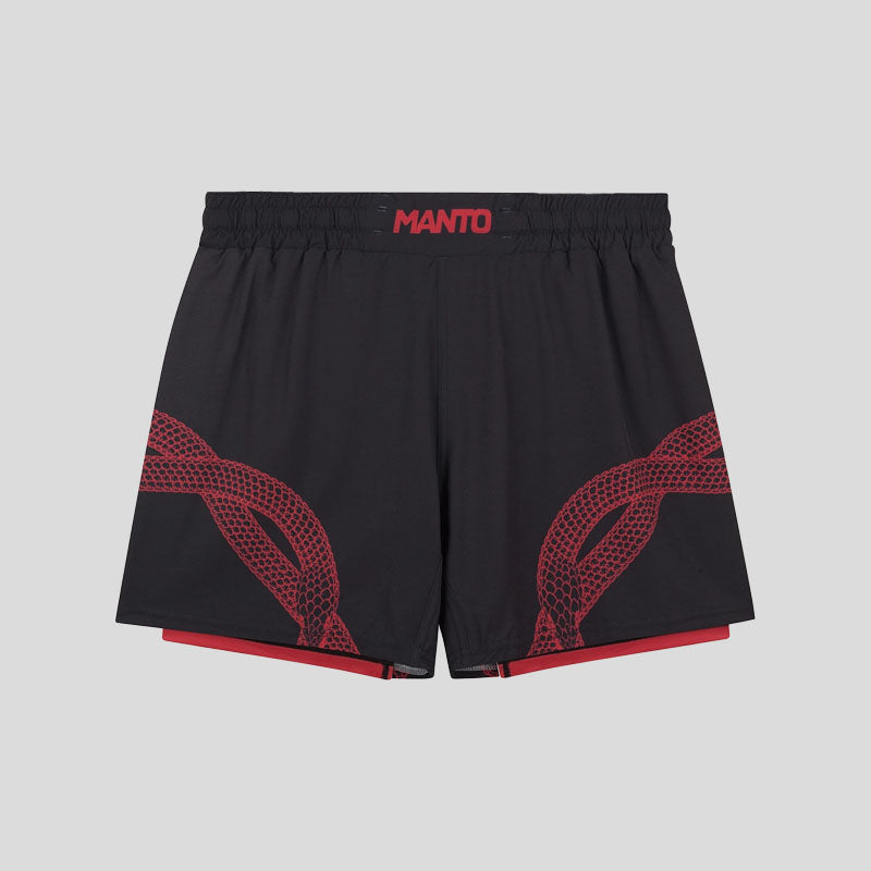 Manto Uroboros Fight Shorts Black