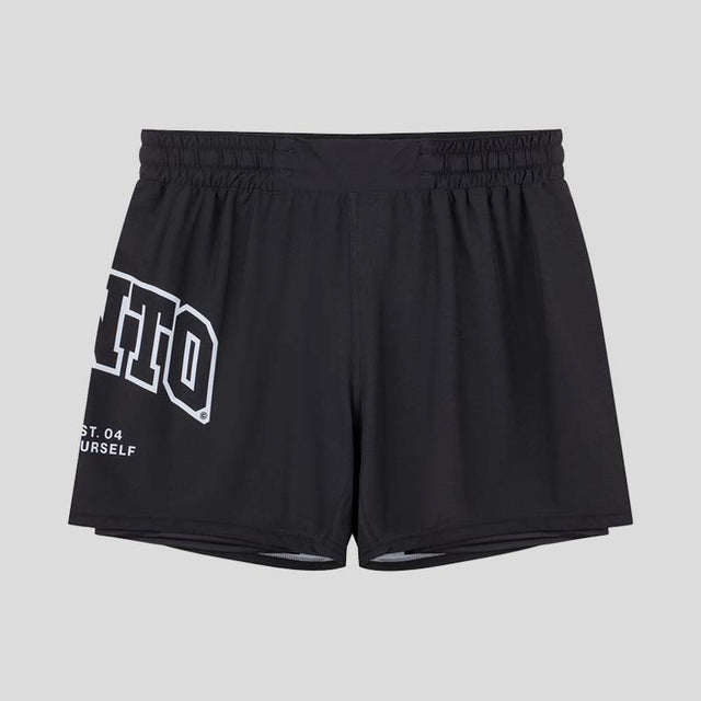 Manto Varsity Fight Shorts Black