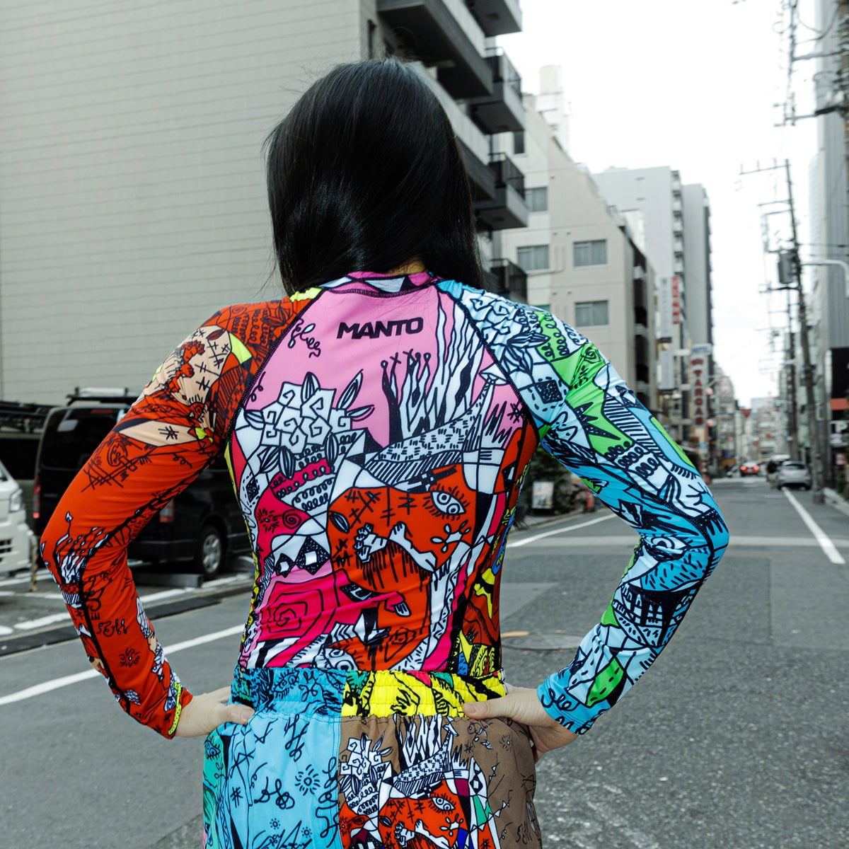 Manto Wicky Long Sleeve Rash Guard Multicolour