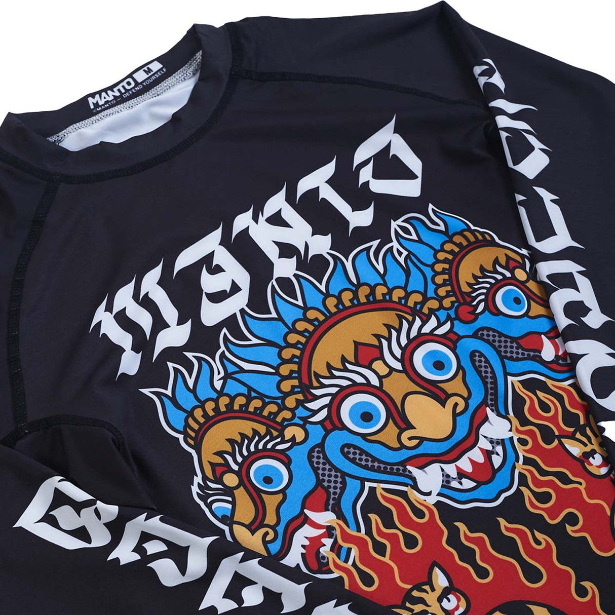 Manto Tigres de manga longa Guarda precipitada preta