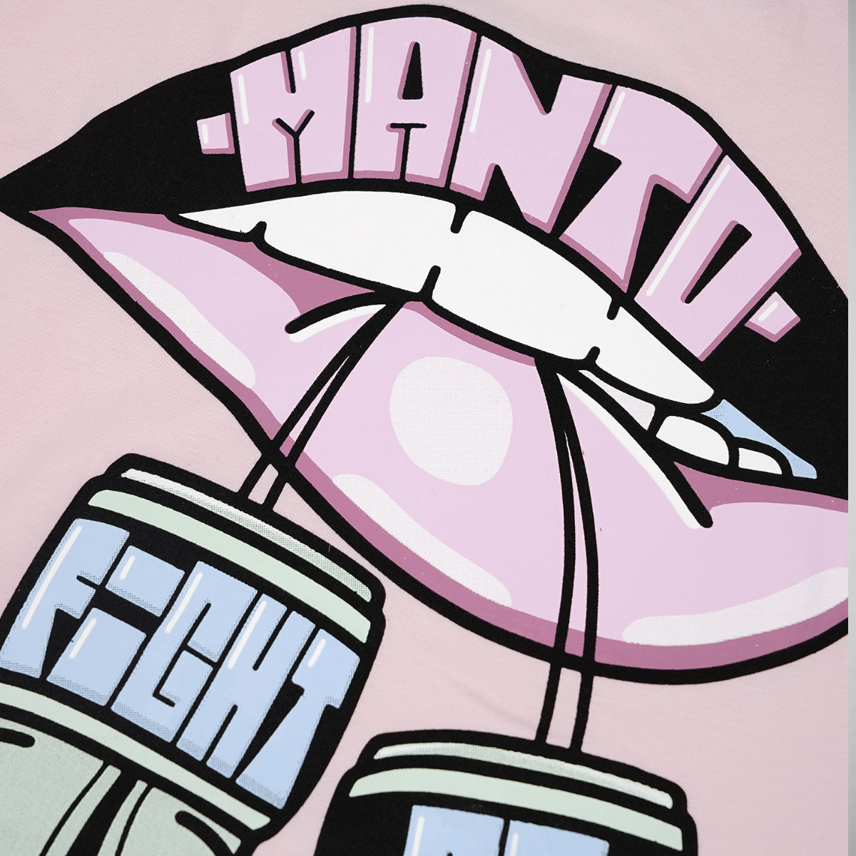 Manto x KTOF Rękawice T-shirt Różowy