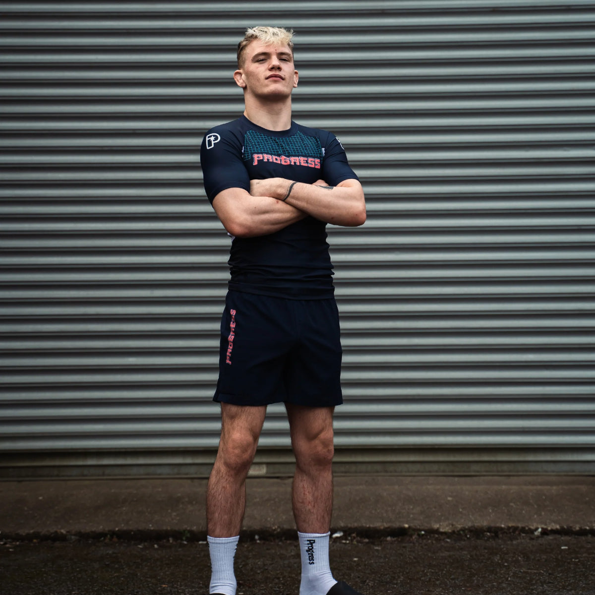 Vooruitgang onbekend Koi Rash Guard Navy