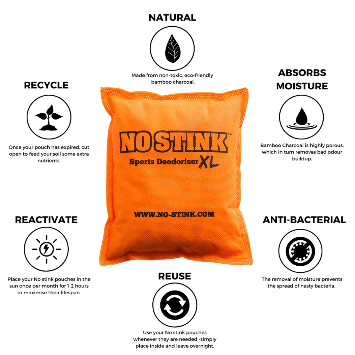No Stink Sport Deodoriser XL