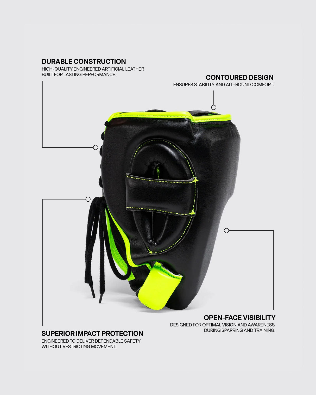 Fly Open Face X Headguard Black/Neon
