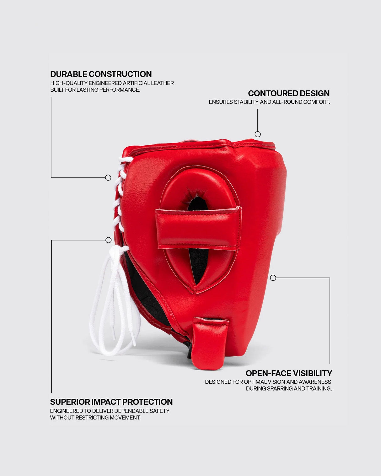 Fly Open Face X Headguard Red