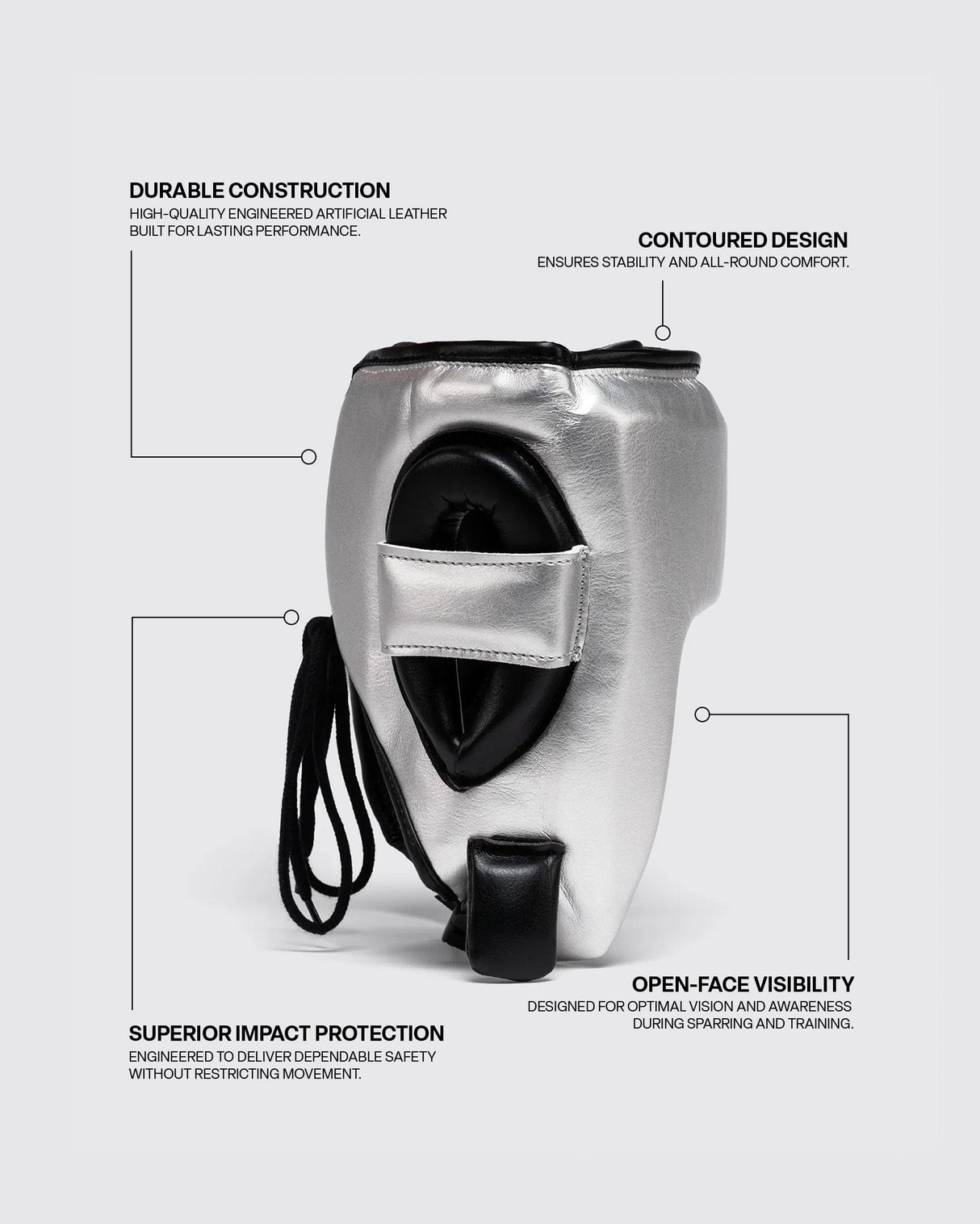 Fly Open Face X Headguard Silver/Black