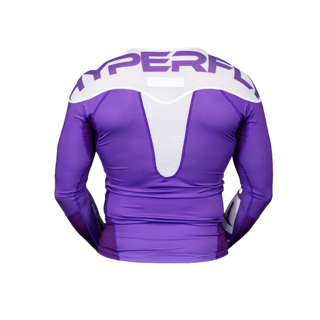 Hyperfly Supreme Edge Ranked Long Sleeve Rash Guard Purple