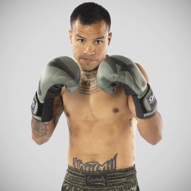 8 Weapons Hit Boxing Gloves Olive