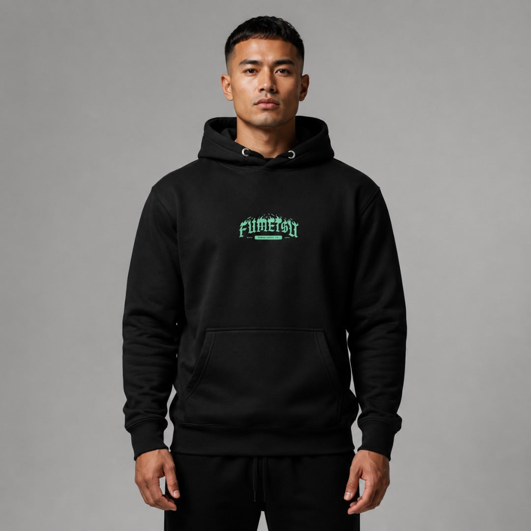 Fumetsu Oni Demon Hoodie Black/Blue