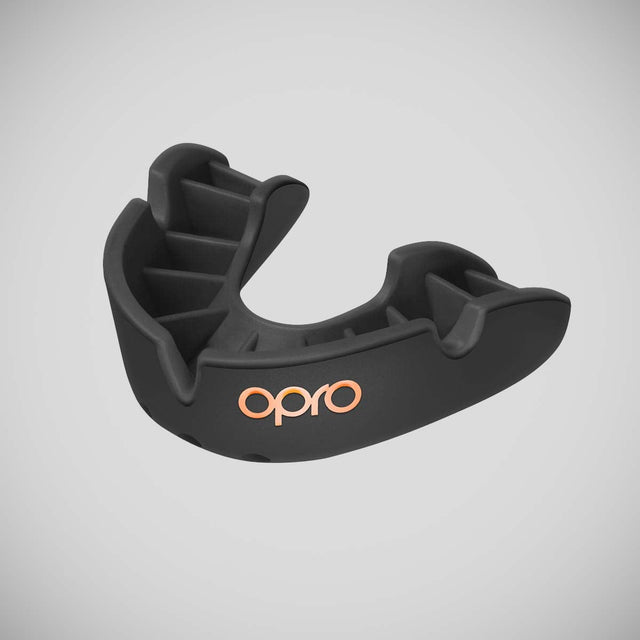 Opro Bronze Self-Fit Mouth Guard Black
