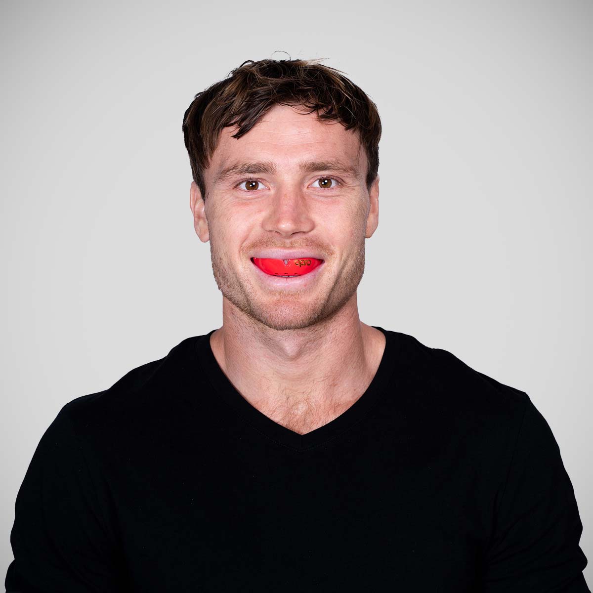 OPRO Bronze Selbstgepäcker Mundschutz rot