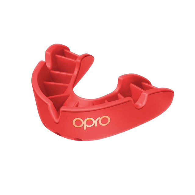 Opro Bronze Self-Fit Mouth Guard Red