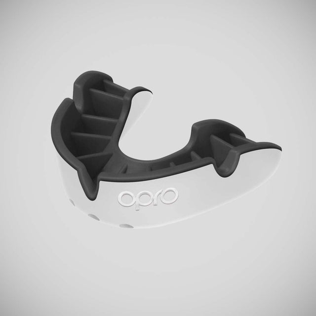 Opro Silver Gen 4 Mouth Guard White/Black