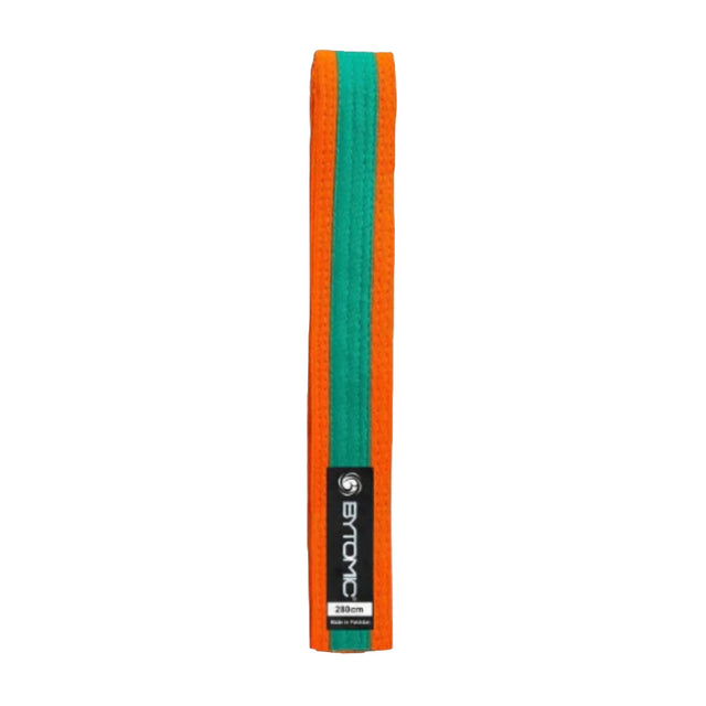 Bytomic Coloured Stripe Martial Arts Belt Orange/Green