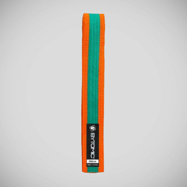 Bytomic Coloured Stripe Martial Arts Belt Orange/Green