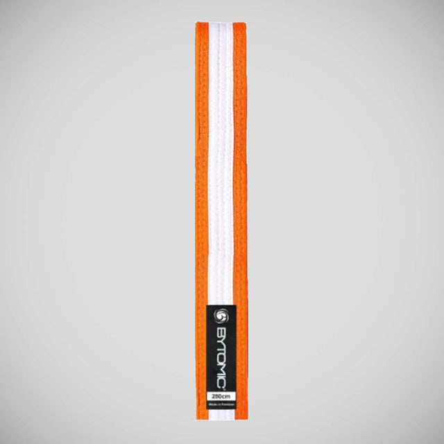 Bytomic Martial Arts Belt Orange/White Stripe