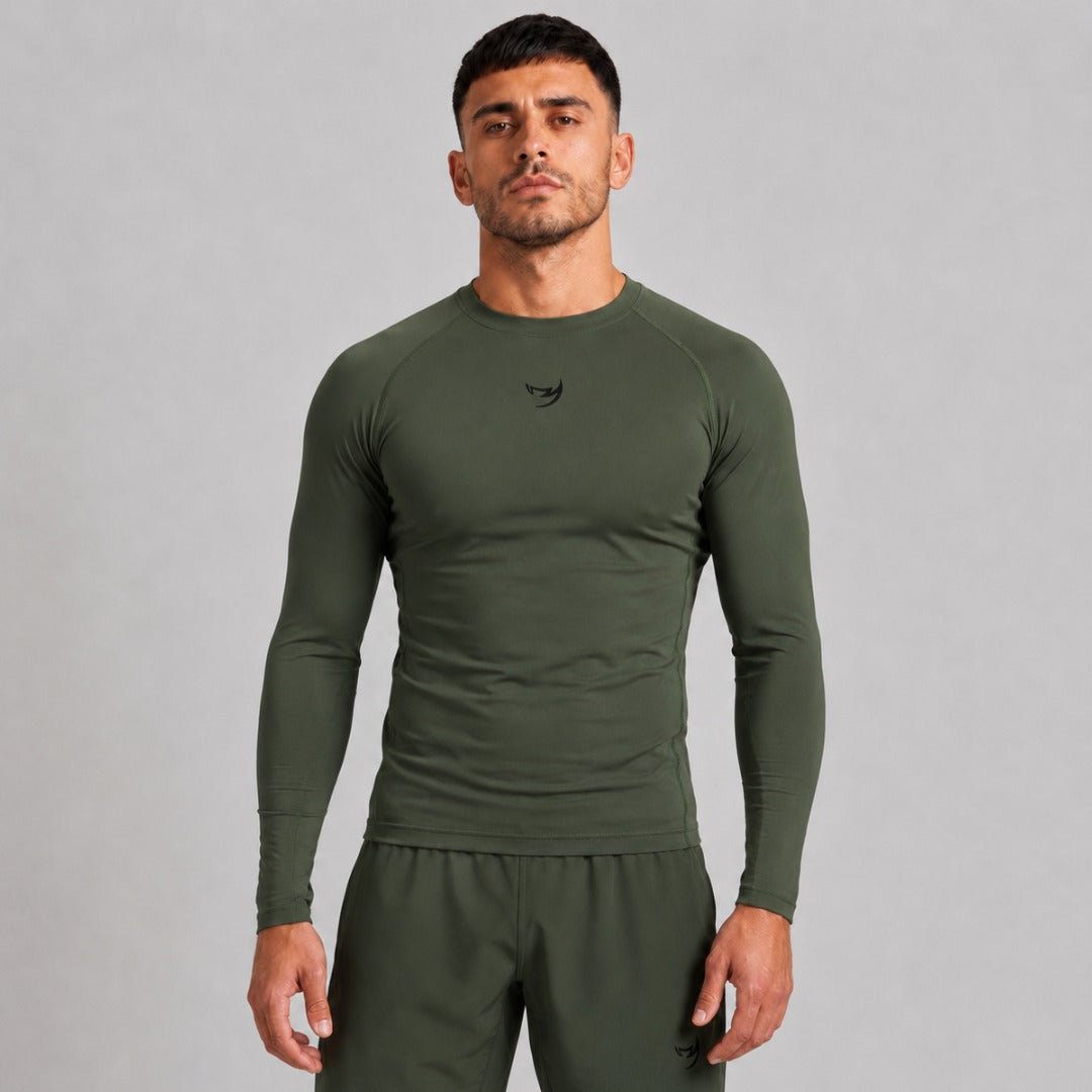 Fumetsu Origins à manches longues Rash Guard Khaki