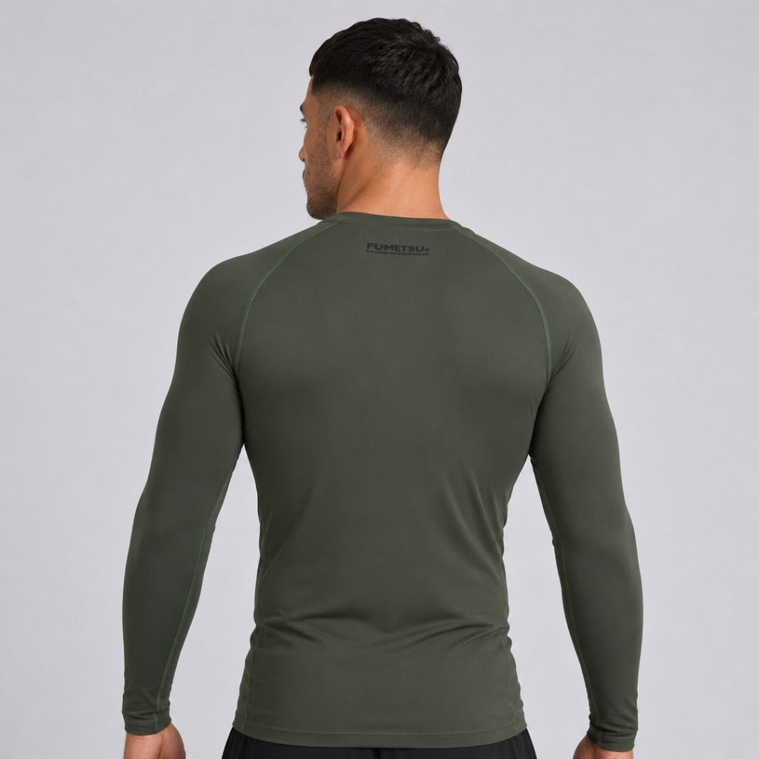 Fumetsu Origins à manches longues Rash Guard Khaki