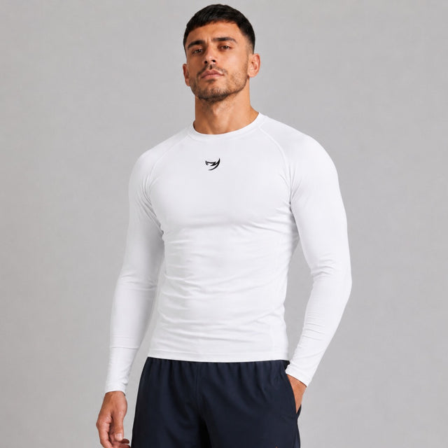Fumetsu Origins Long Sleeve Rash Guard White