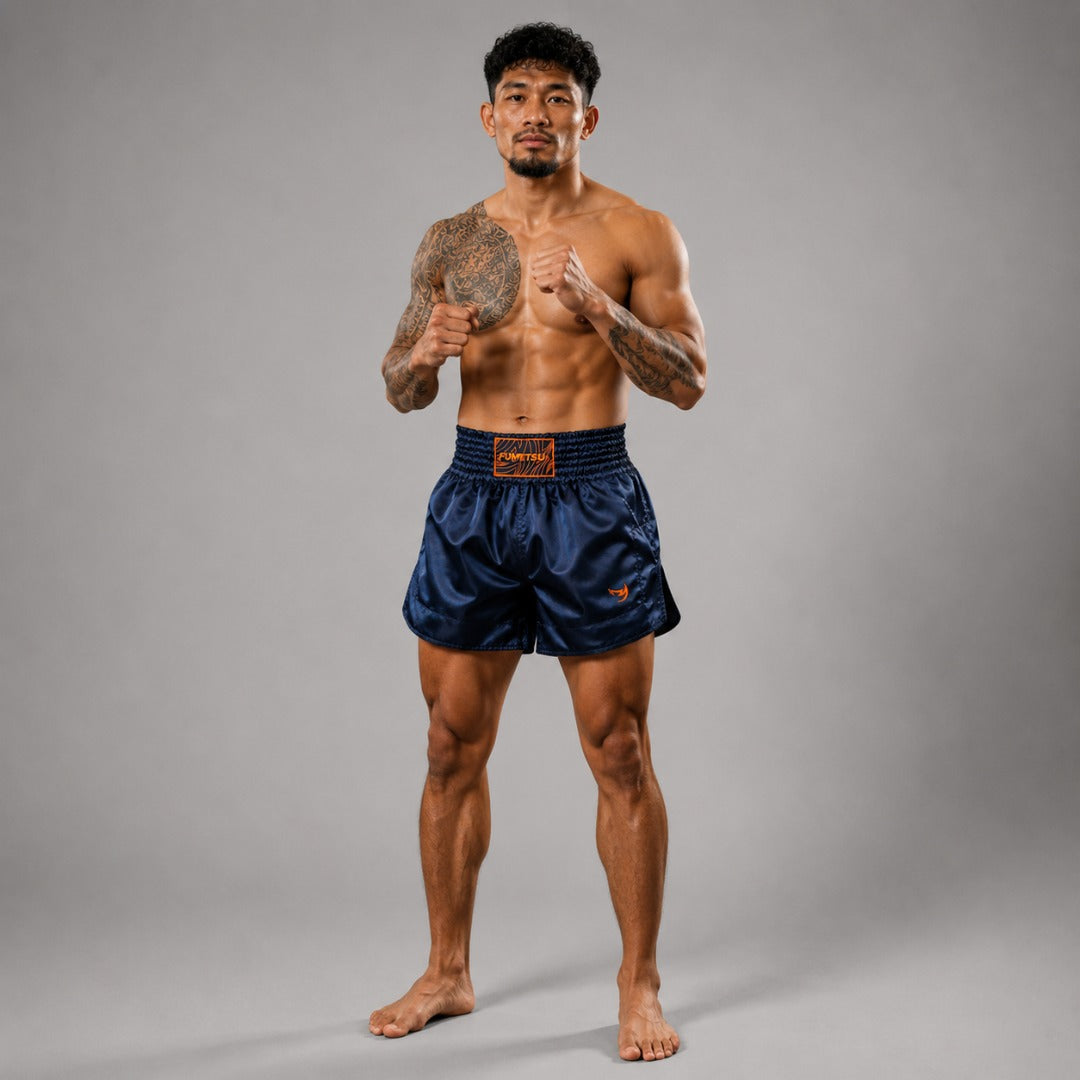 Fumetsu Origins Muay Thai Shorts Navy