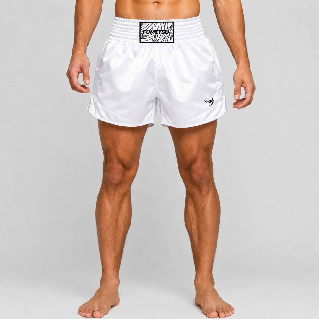 Fumetsu oorsprong muay thai shorts wit