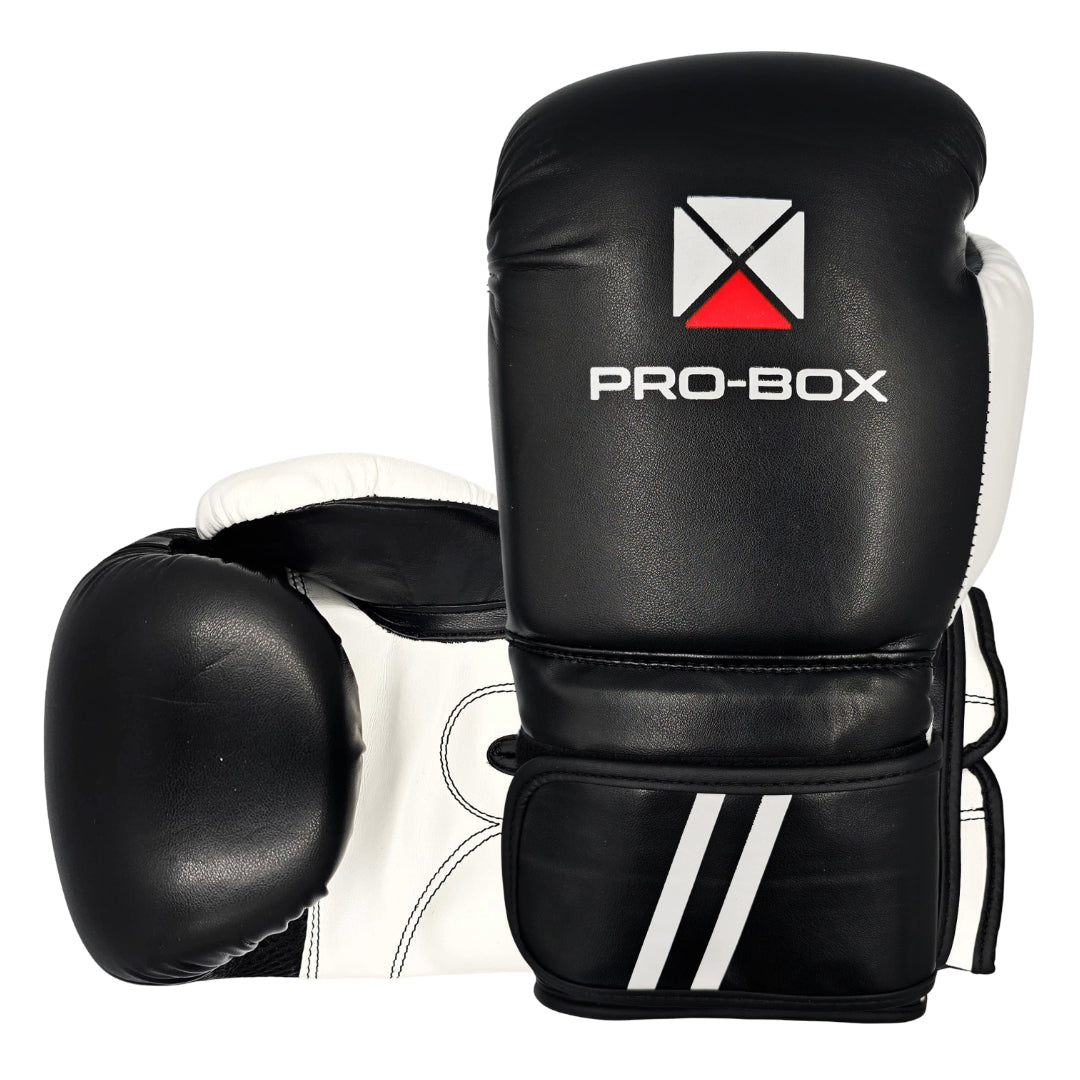 Pro-Box PU Essential Boxing Gloves Black Junior
