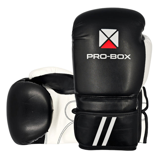 Pro-Box PU Essential Boxing Gloves Black Junior