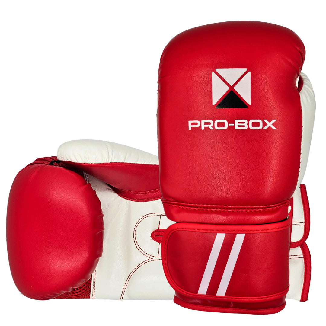 Pro-Box PU Essential Boxing Gloves Red Junior
