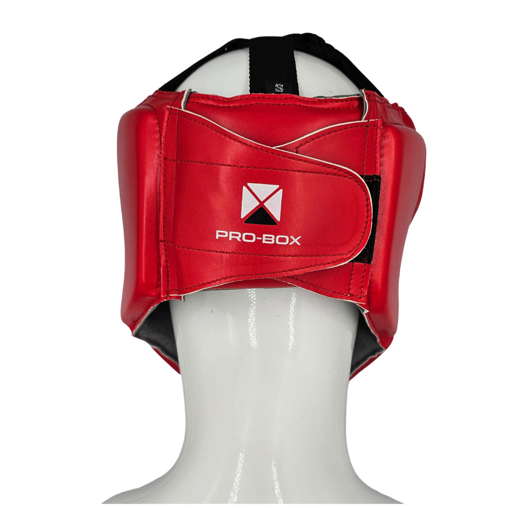 Pro-Box Club Essentials PU Head Guard Red Junior